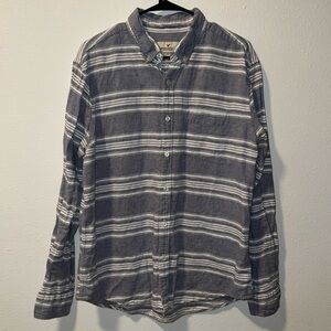 American Eagle Men’s Button Down Striped Long Sleeve